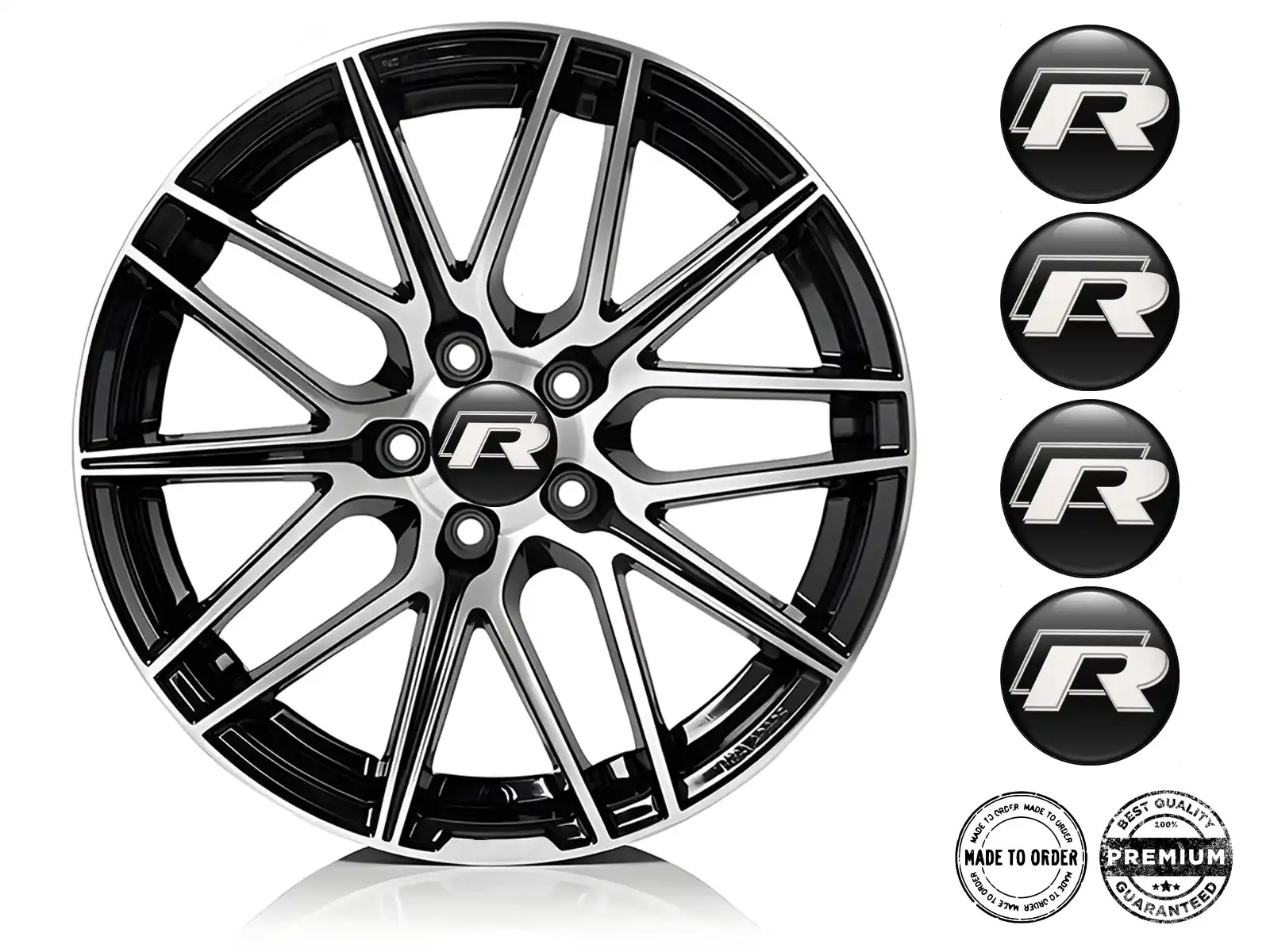 Hub Cap Sticker Design Resin Dome Labels